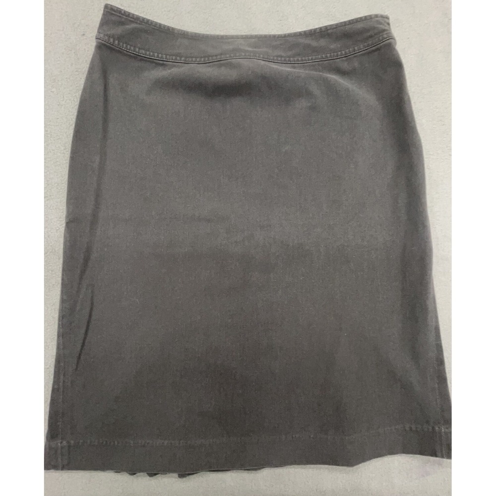 Gap Skirt 10 Gray A Line Knee Length‎ Cotton Preppy Career Casual Old Money